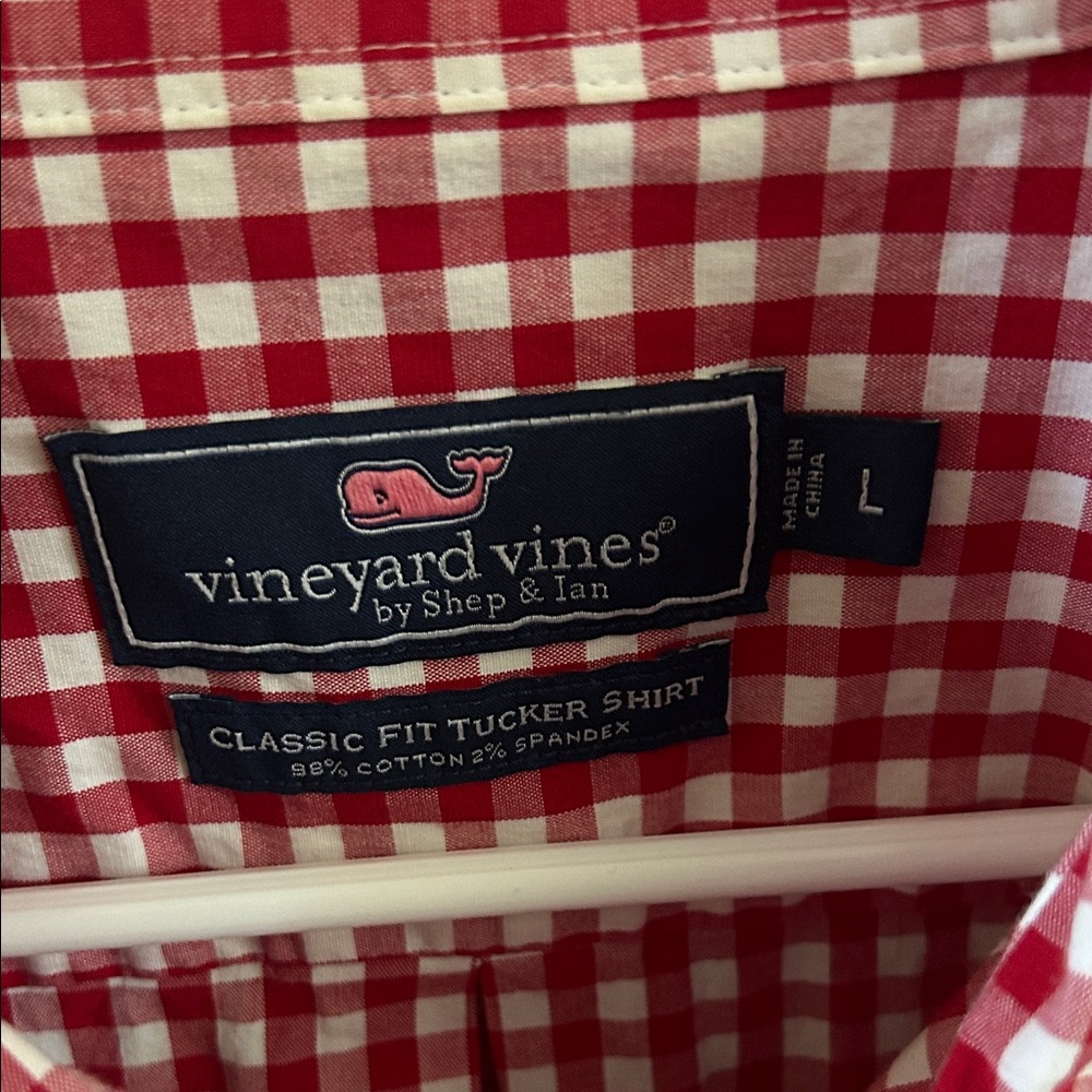 Vineyard Vines Red Gingham Button-Down Shirt - image 3